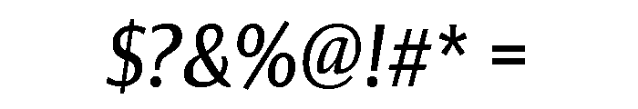 Collier Sans Extra Condensed Book Italic Font OTHER CHARS