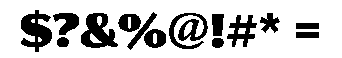 Collier Sans Extra Condensed Extra Black Font OTHER CHARS