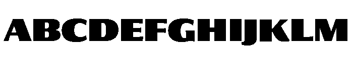 Collier Sans Extra Condensed Extra Black Font UPPERCASE