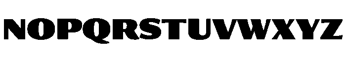 Collier Sans Extra Condensed Extra Black Font UPPERCASE