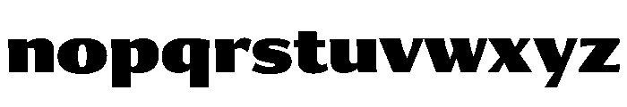 Collier Sans Extra Condensed Extra Black Font LOWERCASE