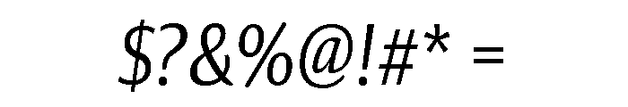 Collier Sans Extra Condensed Extra Light Italic Font OTHER CHARS