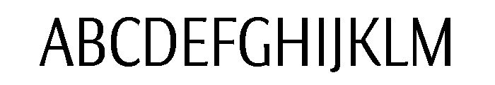 Collier Sans Extra Condensed Extra Light Font UPPERCASE