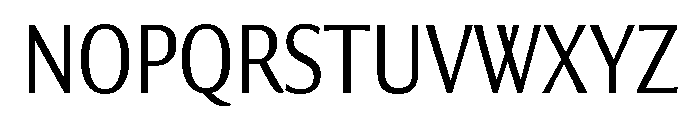 Collier Sans Extra Condensed Extra Light Font UPPERCASE