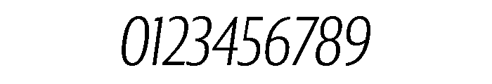 Collier Sans Extra Condensed Extra Thin Italic Font OTHER CHARS