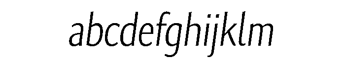 Collier Sans Extra Condensed Extra Thin Italic FONT