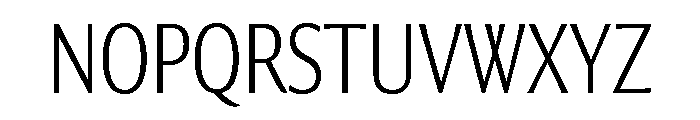 Collier Sans Extra Condensed Extra Thin Font UPPERCASE