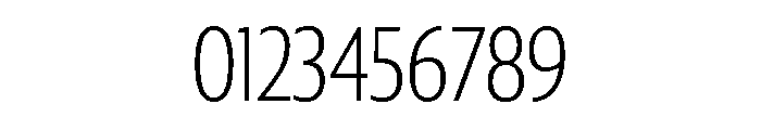 Collier Sans Extra Condensed Hairline Font OTHER CHARS