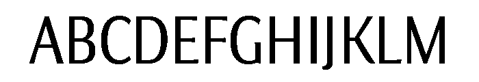 Collier Sans Extra Condensed Light Font UPPERCASE