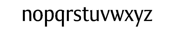 Collier Sans Extra Condensed Light Font LOWERCASE