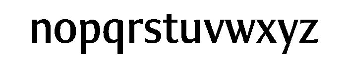 Collier Sans Extra Condensed Regular Font LOWERCASE