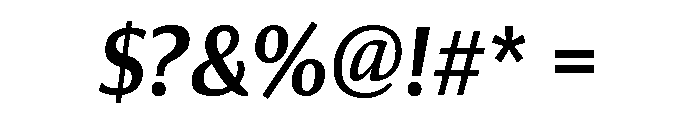 Collier Sans Extra Condensed Semi Bold Italic Font OTHER CHARS