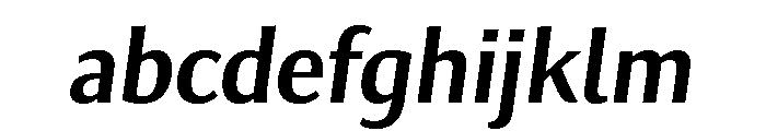 Collier Sans Extra Condensed Semi Bold Italic FONT