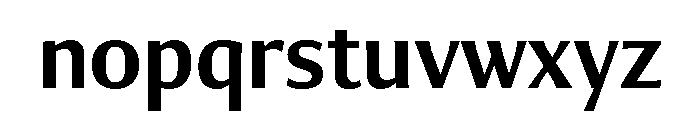 Collier Sans Extra Condensed Semi Bold Font LOWERCASE