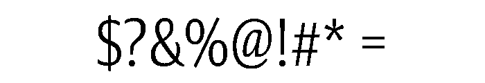 Collier Sans Extra Condensed Thin Font OTHER CHARS
