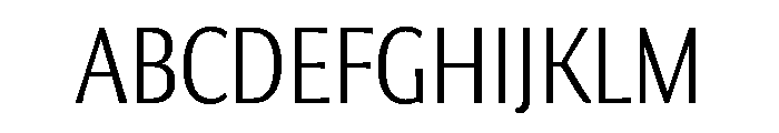 Collier Sans Extra Condensed Thin Font UPPERCASE