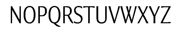 Collier Sans Extra Condensed Thin Font UPPERCASE