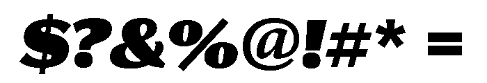Collier Sans Extra Condensed Ultra Italic Font OTHER CHARS
