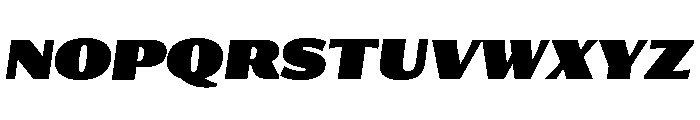 Collier Sans Extra Condensed Ultra Italic Font UPPERCASE