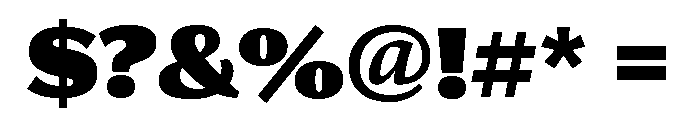 Collier Sans Extra Condensed Ultra Font OTHER CHARS