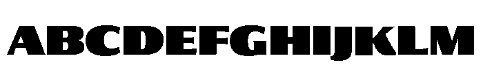 Collier Sans Extra Condensed Ultra Font UPPERCASE