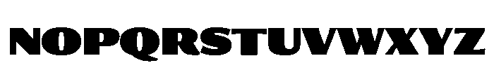 Collier Sans Extra Condensed Ultra Font UPPERCASE
