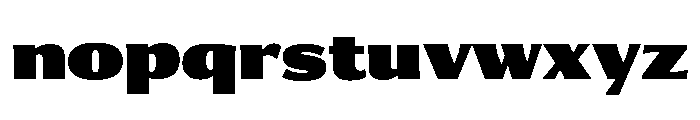 Collier Sans Extra Condensed Ultra Font LOWERCASE