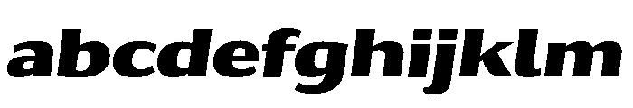 Collier Sans Extra Extended Black Italic FONT