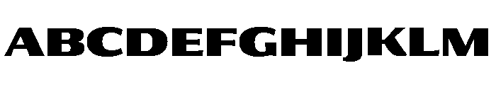 Collier Sans Extra Extended Black Font UPPERCASE