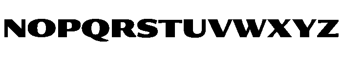 Collier Sans Extra Extended Black Font UPPERCASE