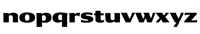 Collier Sans Extra Extended Black Font LOWERCASE