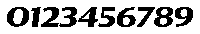 Collier Sans Extra Extended Bold Italic Font OTHER CHARS