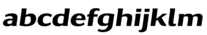 Collier Sans Extra Extended Bold Italic FONT