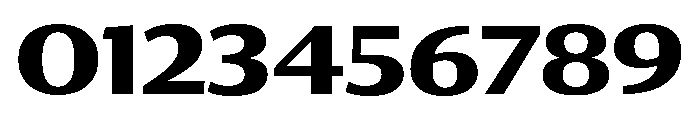 Collier Sans Extra Extended Bold Font OTHER CHARS