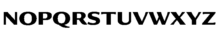 Collier Sans Extra Extended Bold Font UPPERCASE