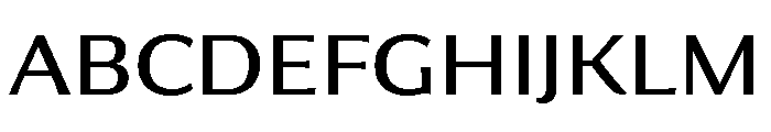 Collier Sans Extra Extended Book Font UPPERCASE