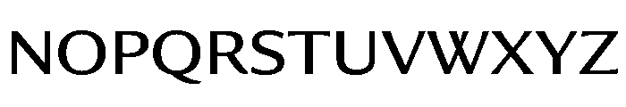 Collier Sans Extra Extended Book Font UPPERCASE