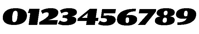 Collier Sans Extra Extended Extra Black Italic Font OTHER CHARS