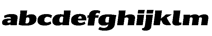 Collier Sans Extra Extended Extra Black Italic FONT