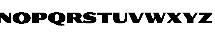 Collier Sans Extra Extended Extra Black Font UPPERCASE