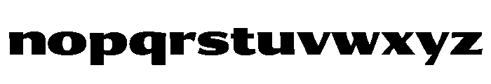 Collier Sans Extra Extended Extra Black Font LOWERCASE