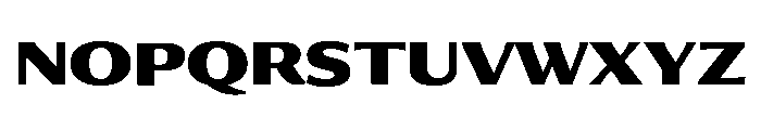 Collier Sans Extra Extended Extra Bold Font UPPERCASE