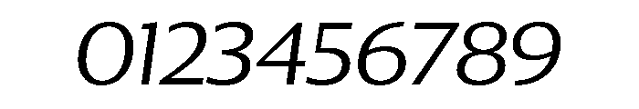 Collier Sans Extra Extended Extra Light Italic Font OTHER CHARS
