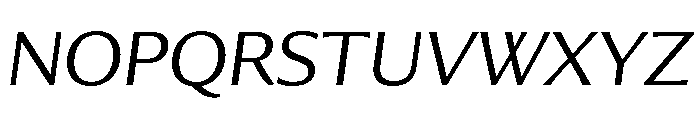 Collier Sans Extra Extended Extra Light Italic Font UPPERCASE