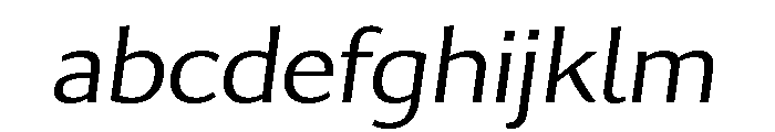 Collier Sans Extra Extended Extra Light Italic FONT