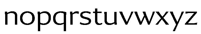 Collier Sans Extra Extended Extra Light Font LOWERCASE