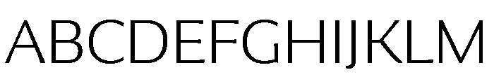Collier Sans Extra Extended Extra Thin Font UPPERCASE