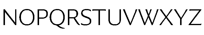 Collier Sans Extra Extended Extra Thin Font UPPERCASE