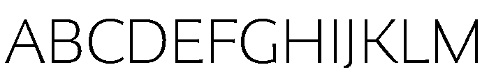 Collier Sans Extra Extended Hairline Font UPPERCASE