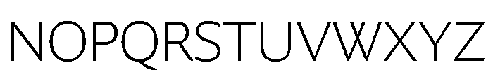 Collier Sans Extra Extended Hairline Font UPPERCASE